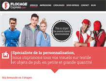 Tablet Screenshot of flocage-express.com